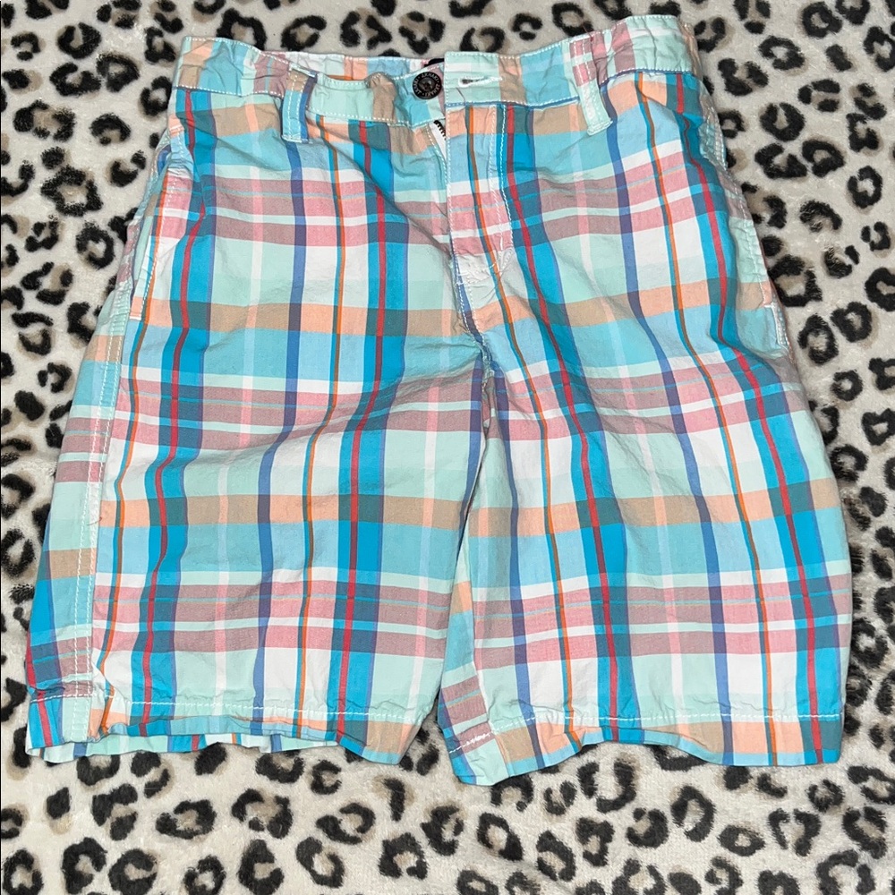 JK Designs Colorful Plaid Kids Shorts